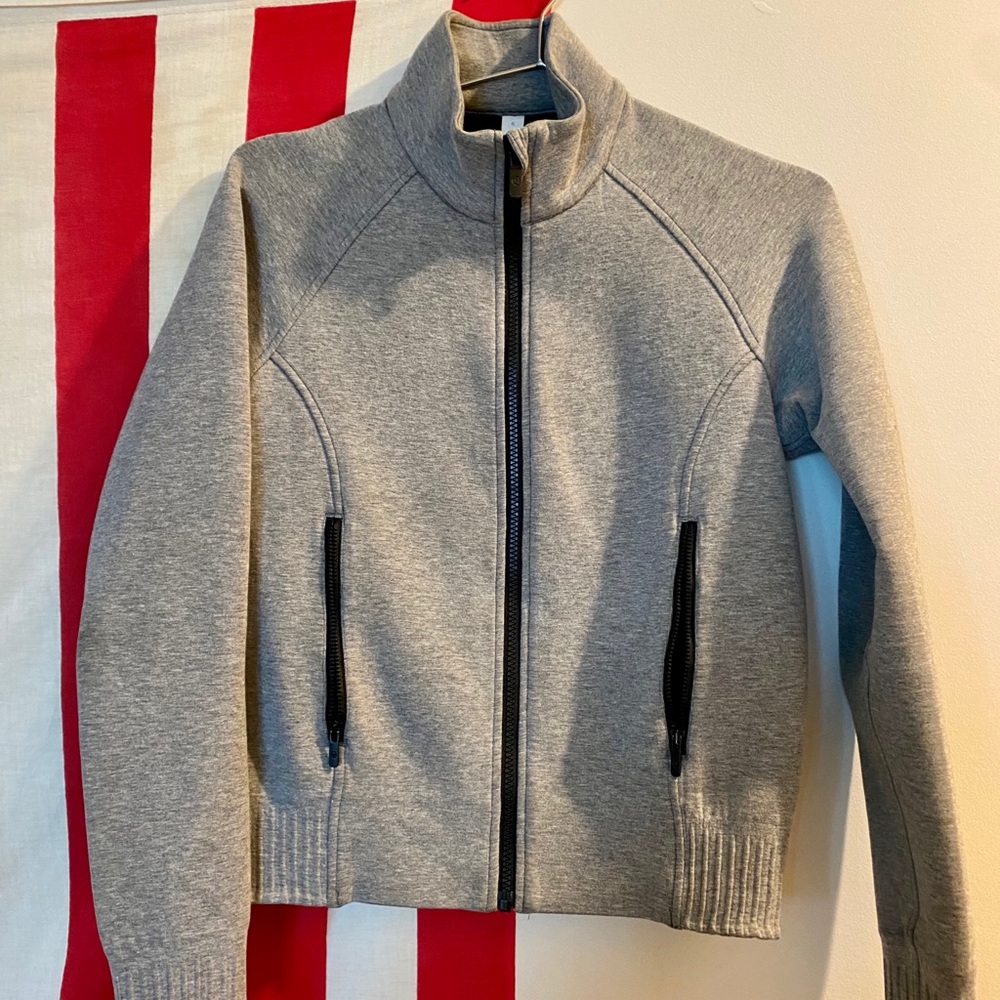 lululemon Gray Scuba Bomber Jacket